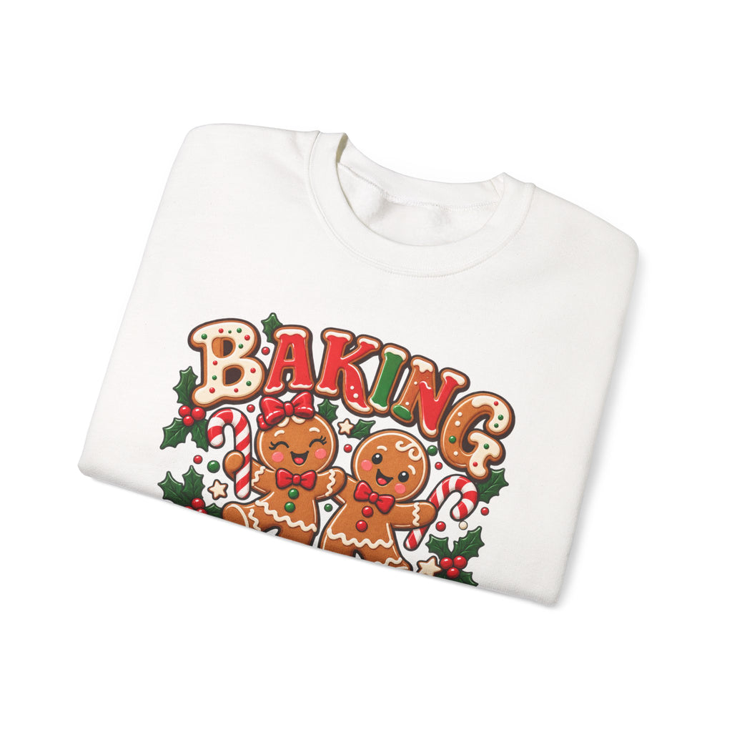 Baking Spirits Bright Christmas Gingerbread Crewneck Sweatshirt