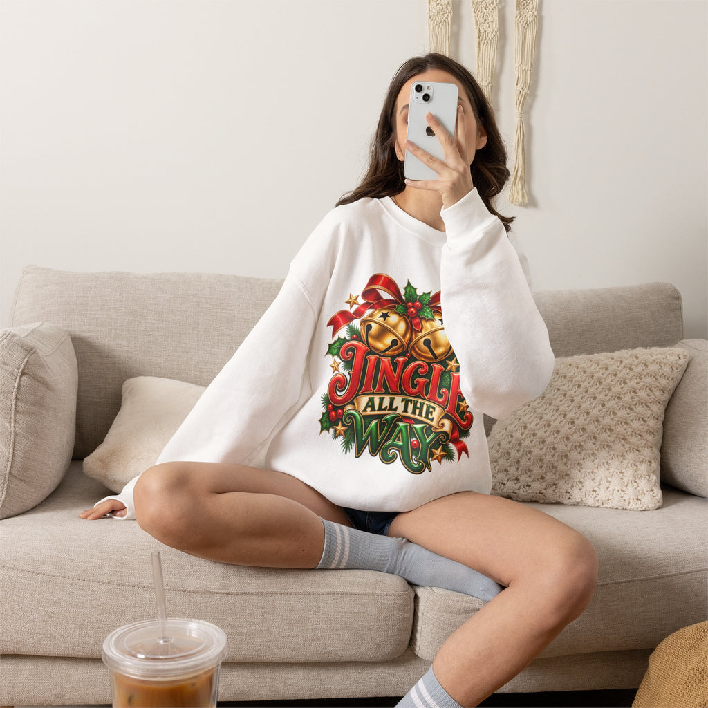 Jingle All the Way Christmas Crewneck Sweatshirt