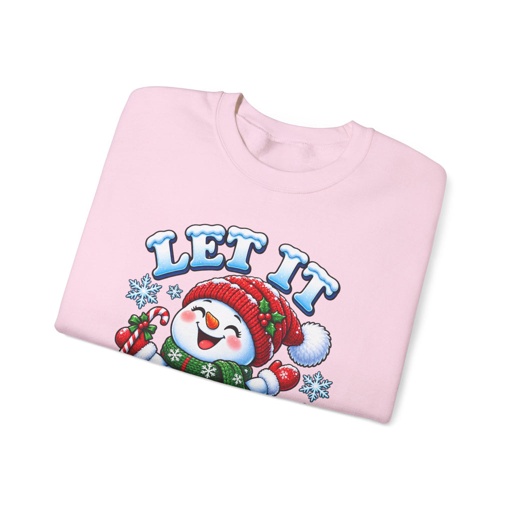 Let It Snow Snowman Christmas Crewneck Sweatshirt