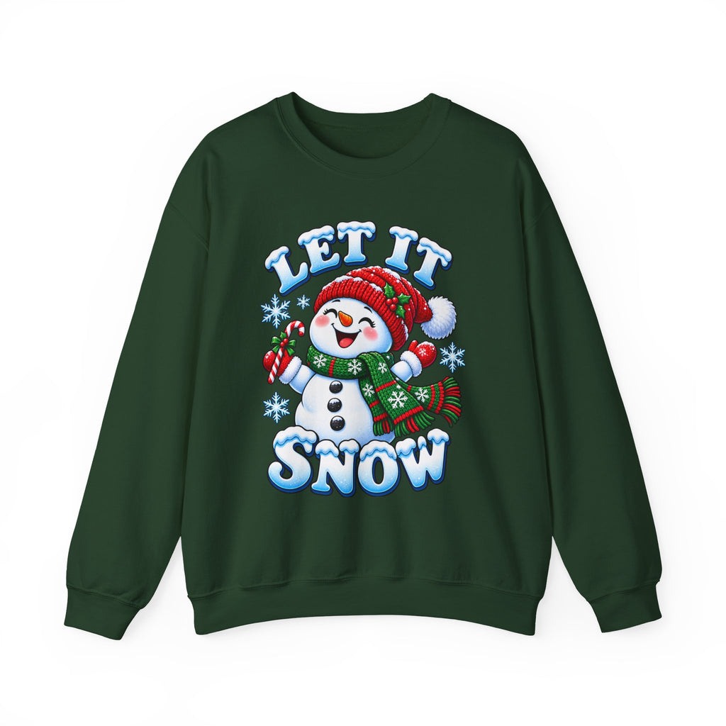 Let It Snow Snowman Christmas Crewneck Sweatshirt