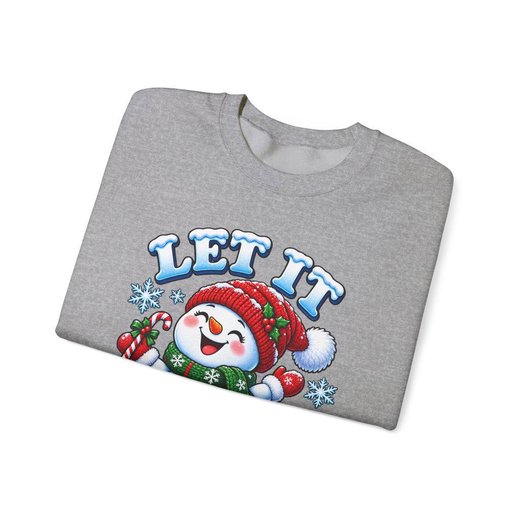 Let It Snow Snowman Christmas Crewneck Sweatshirt