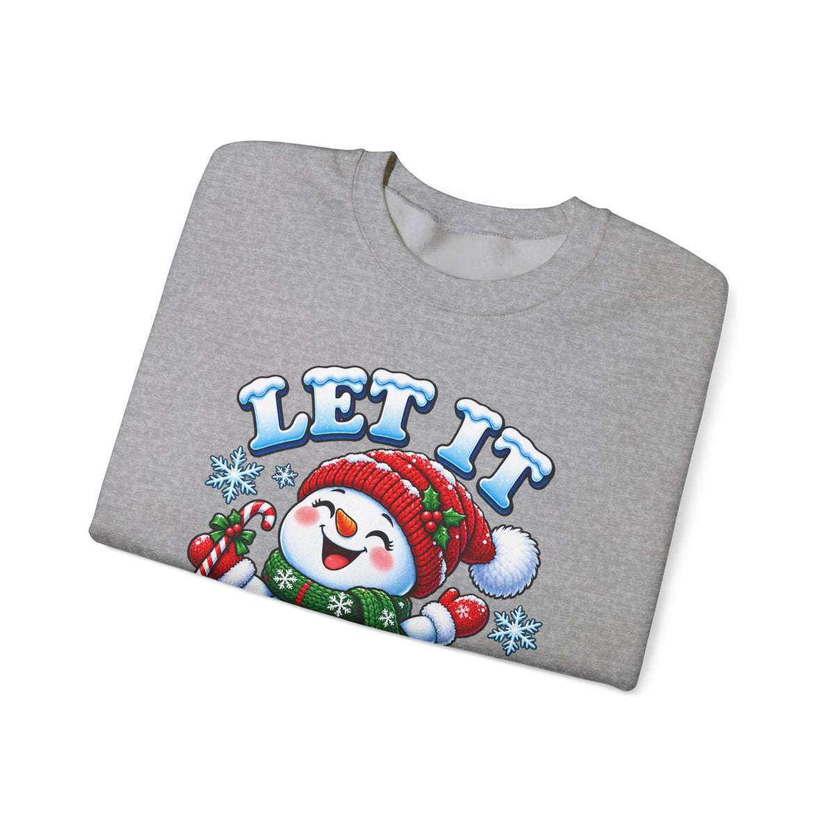 Let It Snow Snowman Christmas Crewneck Sweatshirt