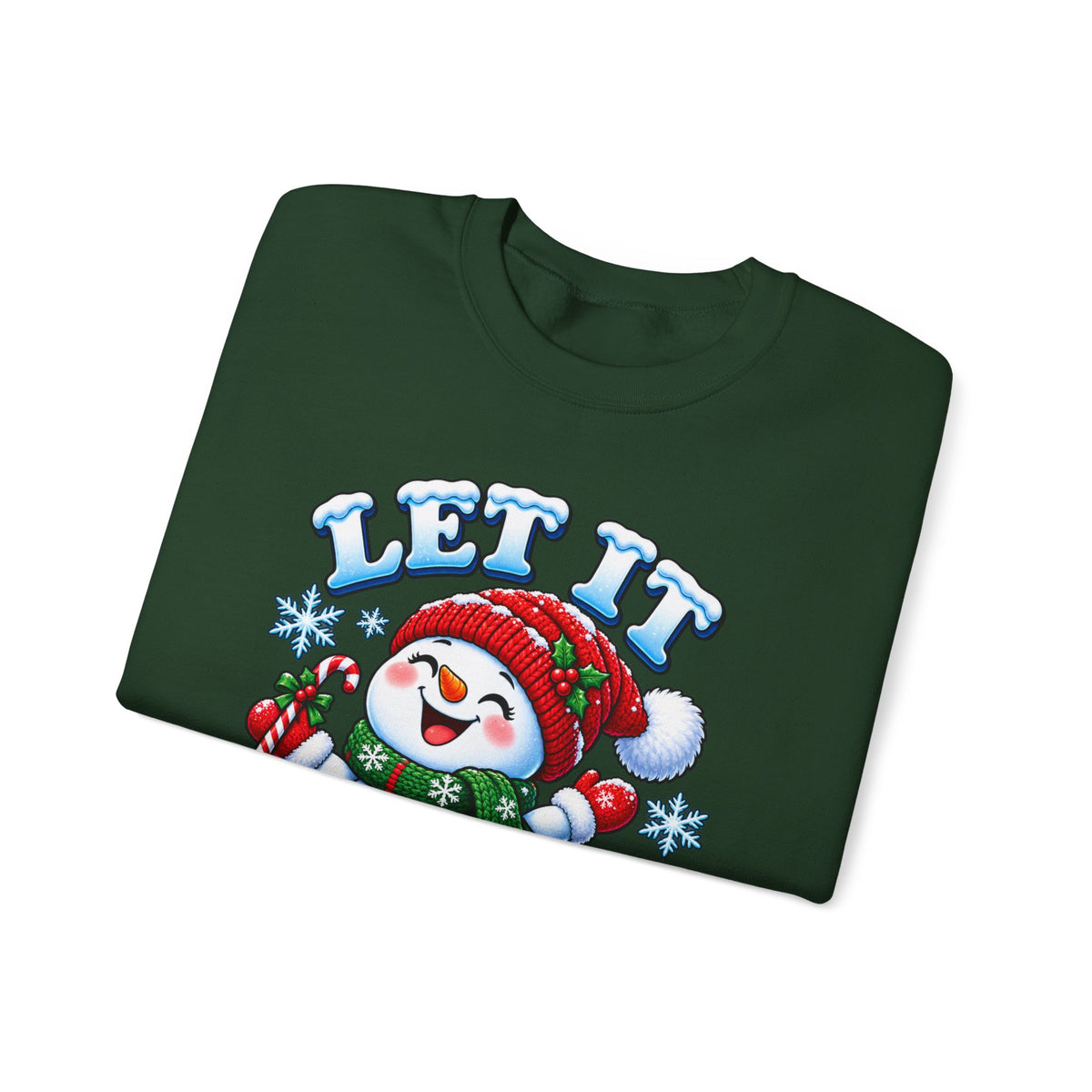 Let It Snow Snowman Christmas Crewneck Sweatshirt