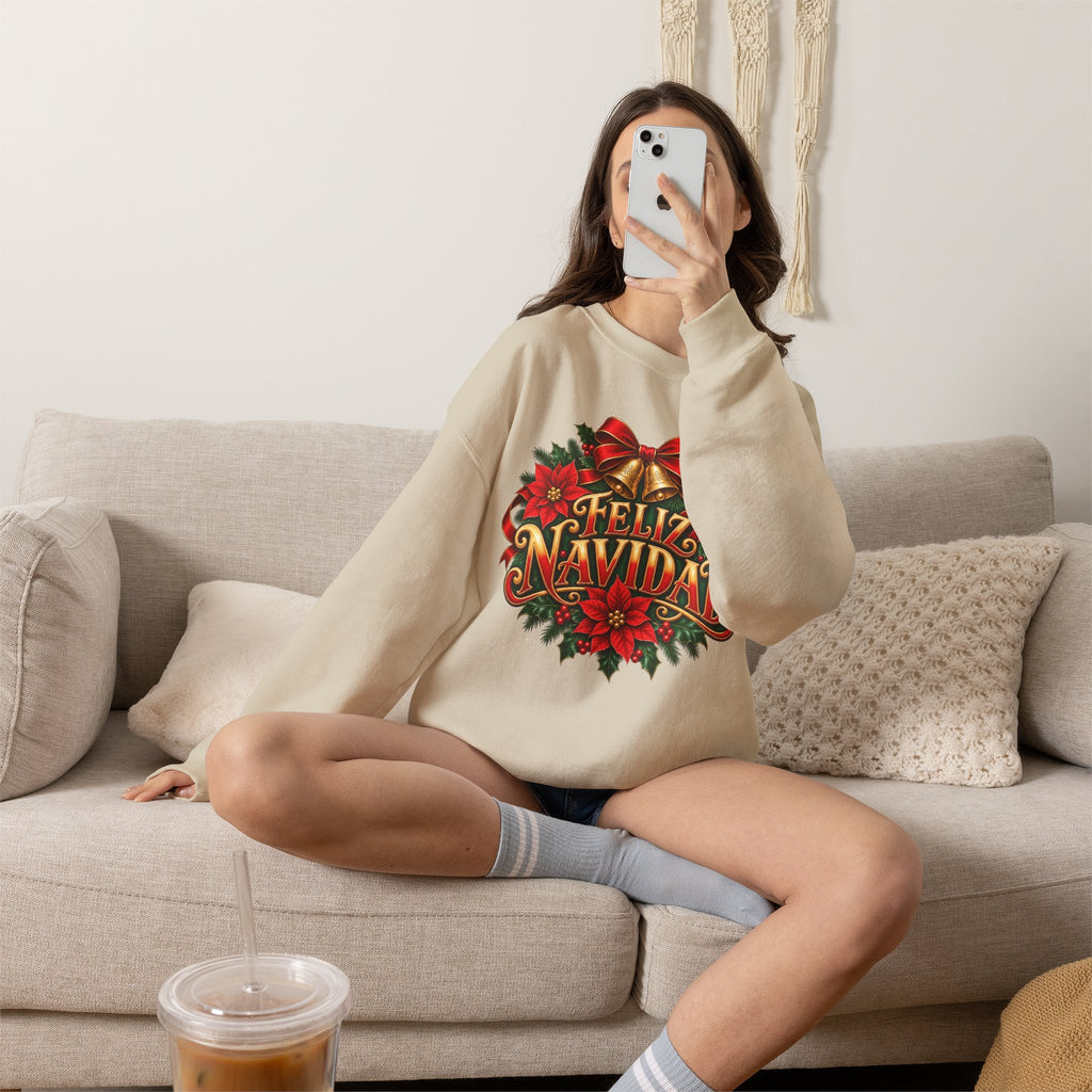 Feliz Navidad Christmas Crewneck Sweatshirt