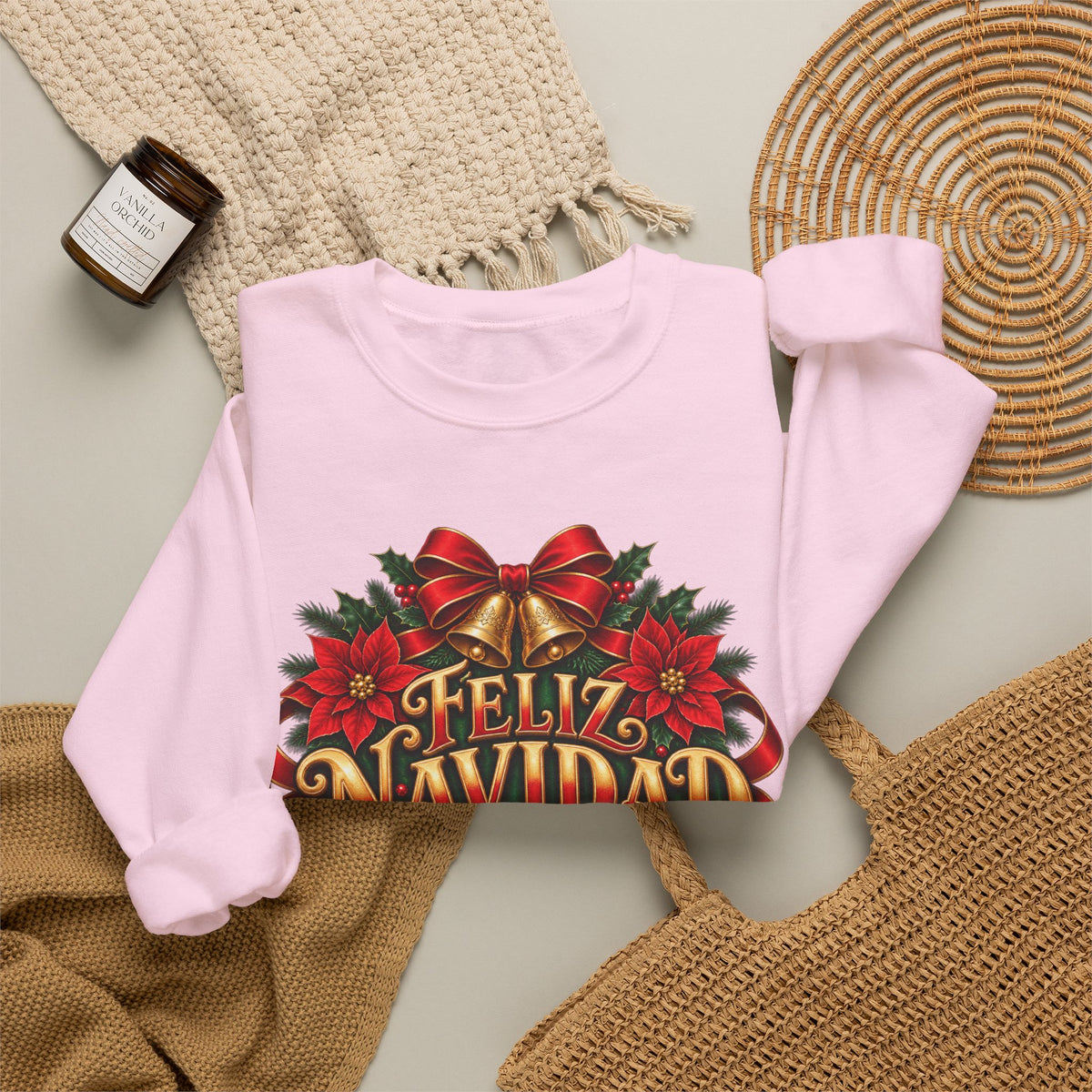 Feliz Navidad Christmas Crewneck Sweatshirt