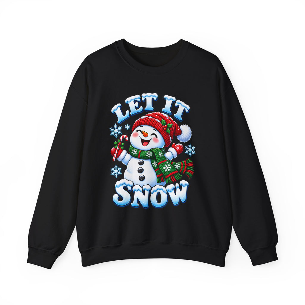 Let It Snow Snowman Christmas Crewneck Sweatshirt