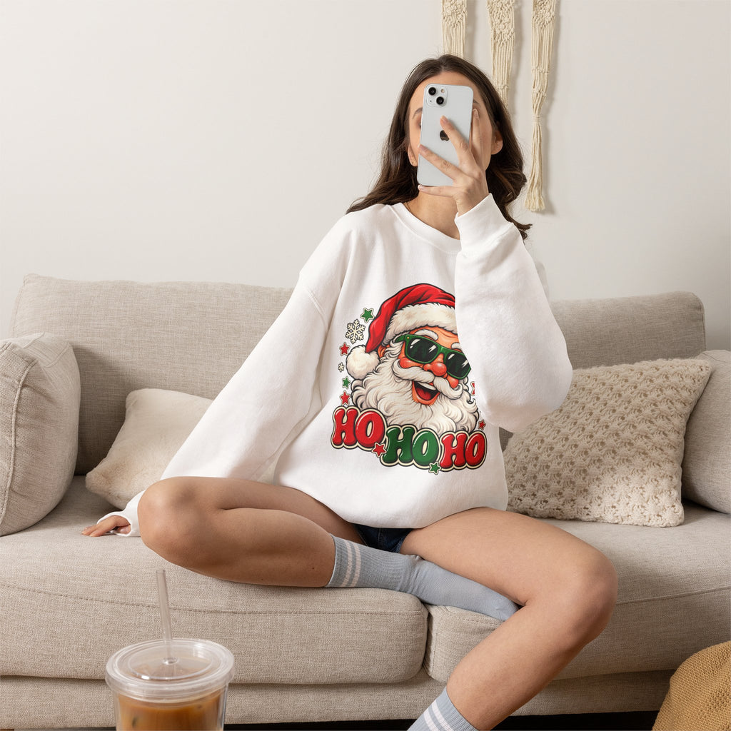 Ho Ho Ho Santa Christmas Crewneck Sweatshirt