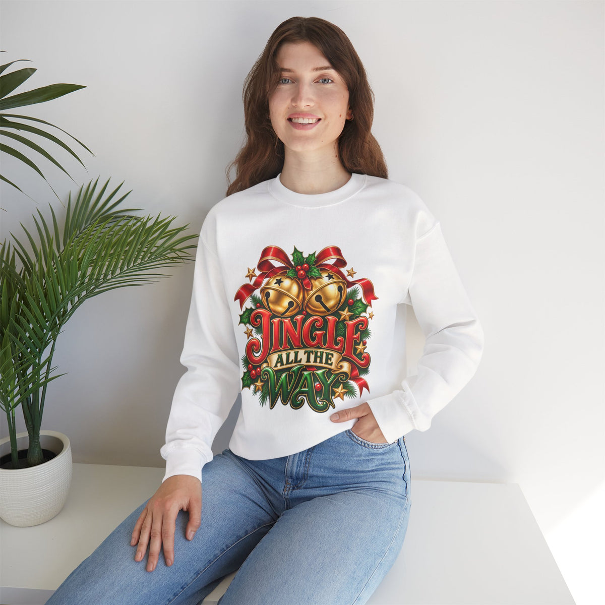 Jingle All the Way Christmas Crewneck Sweatshirt