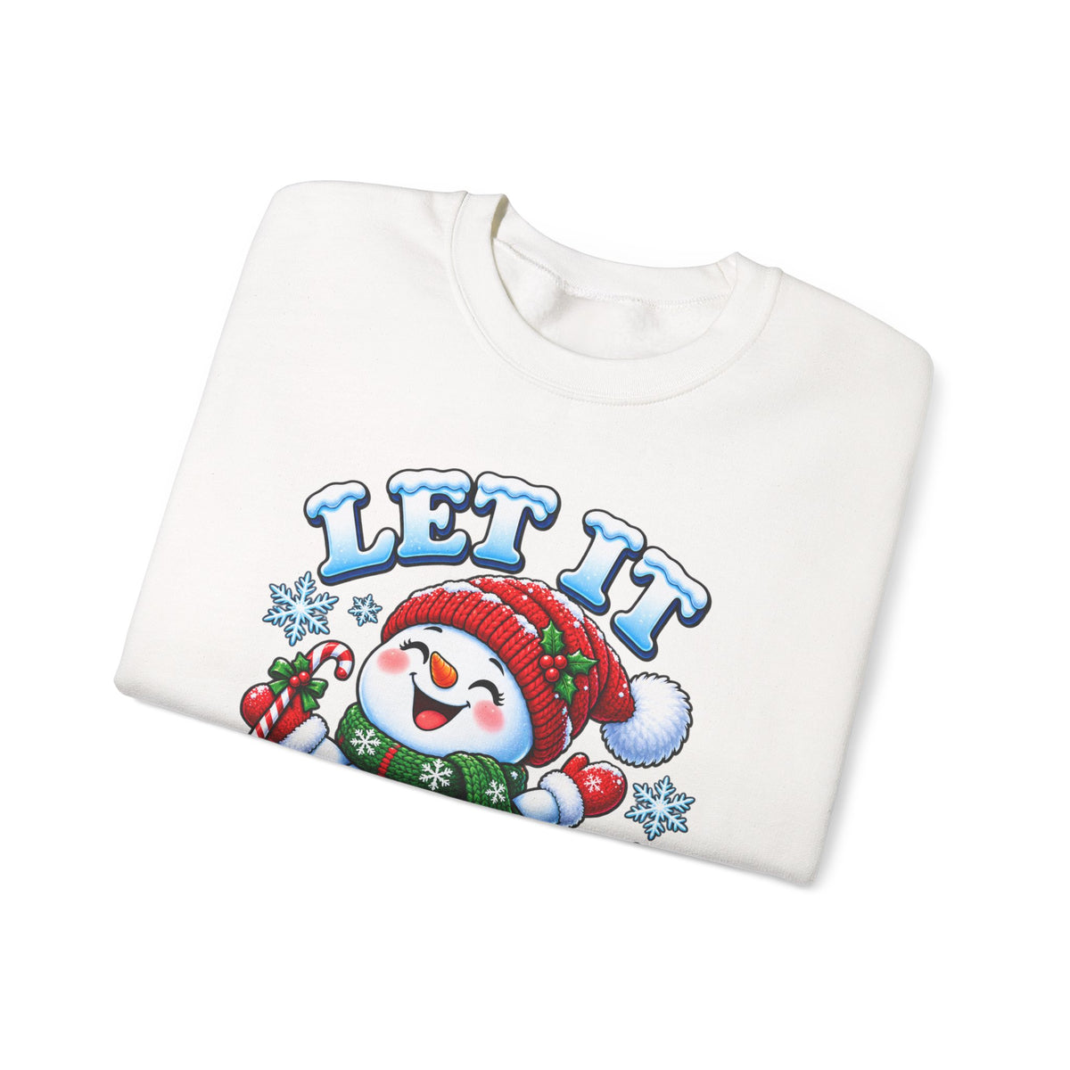 Let It Snow Snowman Christmas Crewneck Sweatshirt