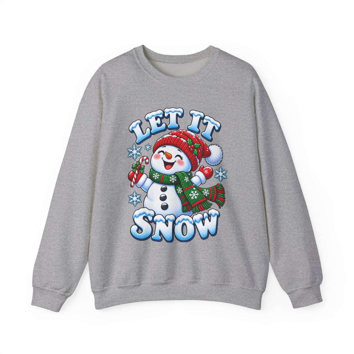 Let It Snow Snowman Christmas Crewneck Sweatshirt