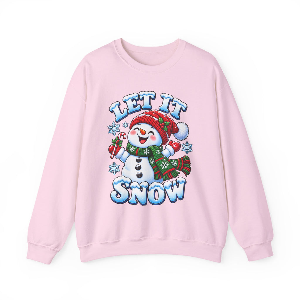 Let It Snow Snowman Christmas Crewneck Sweatshirt