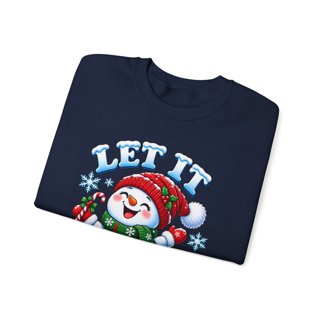 Let It Snow Snowman Christmas Crewneck Sweatshirt