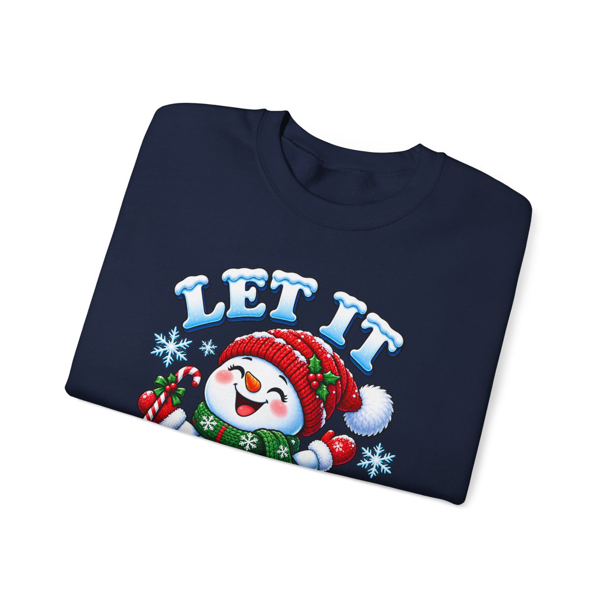 Let It Snow Snowman Christmas Crewneck Sweatshirt