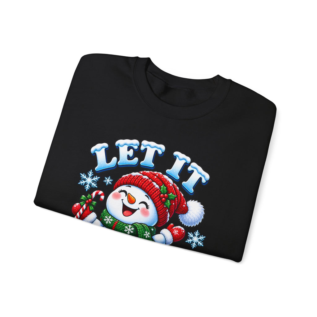 Let It Snow Snowman Christmas Crewneck Sweatshirt