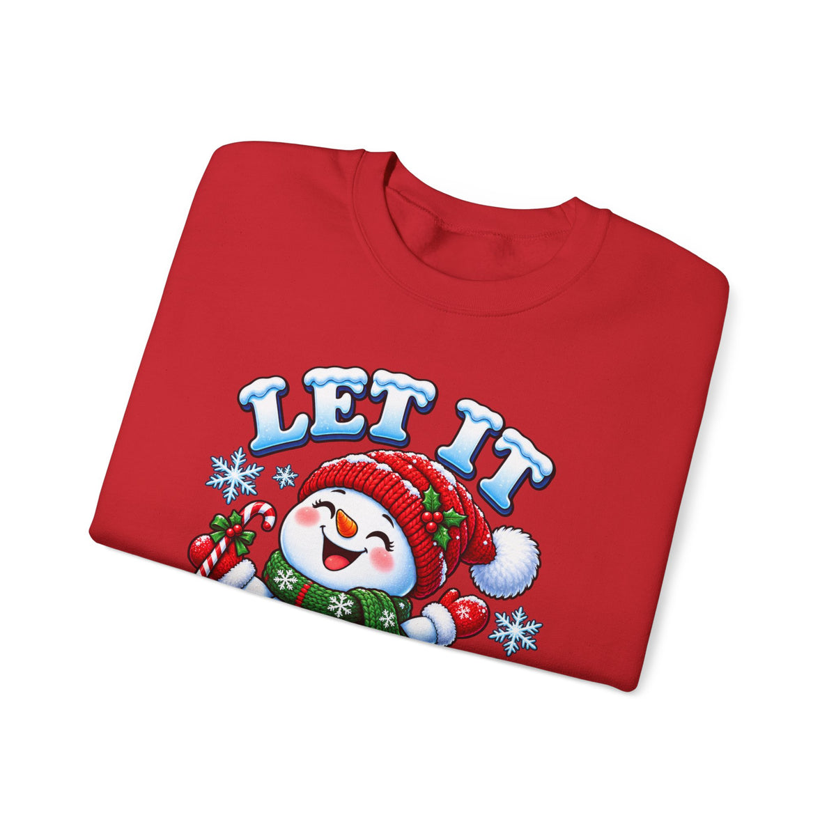 Let It Snow Snowman Christmas Crewneck Sweatshirt