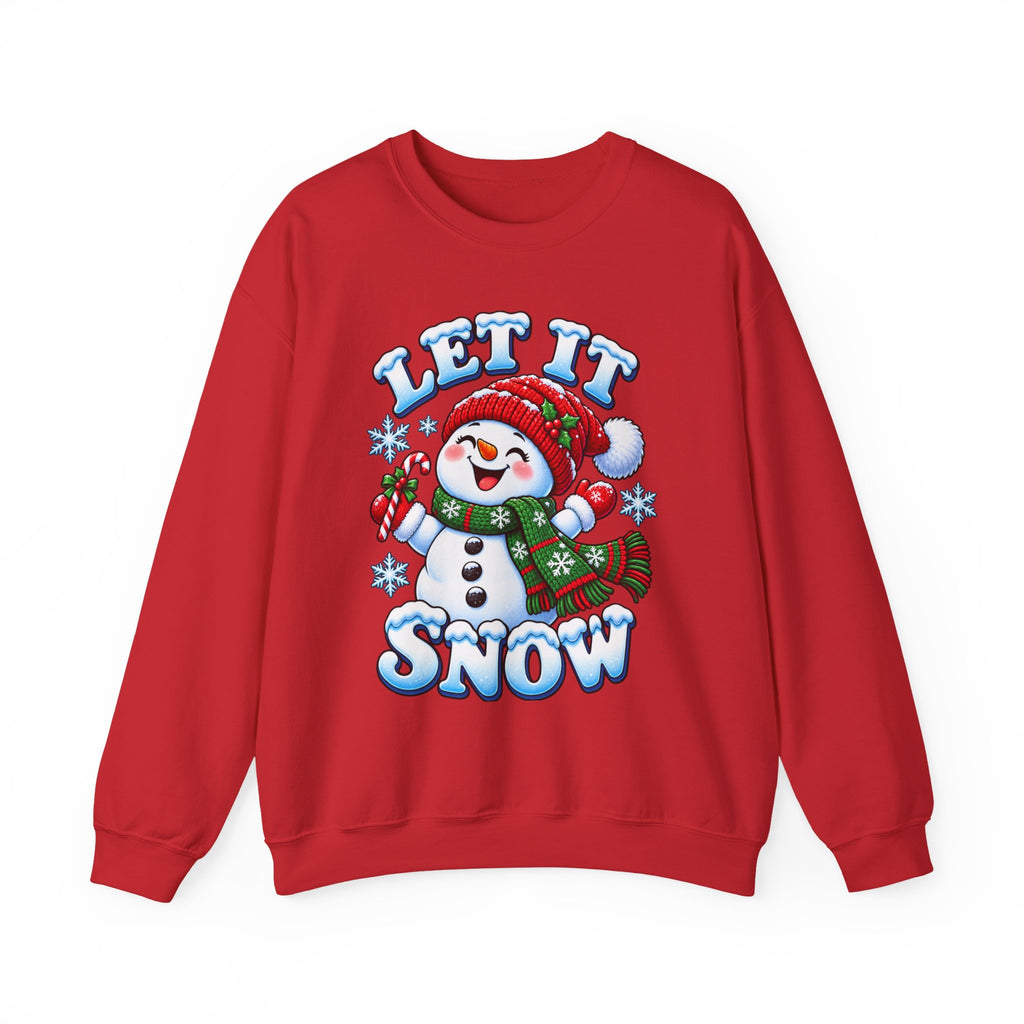 Let It Snow Snowman Christmas Crewneck Sweatshirt