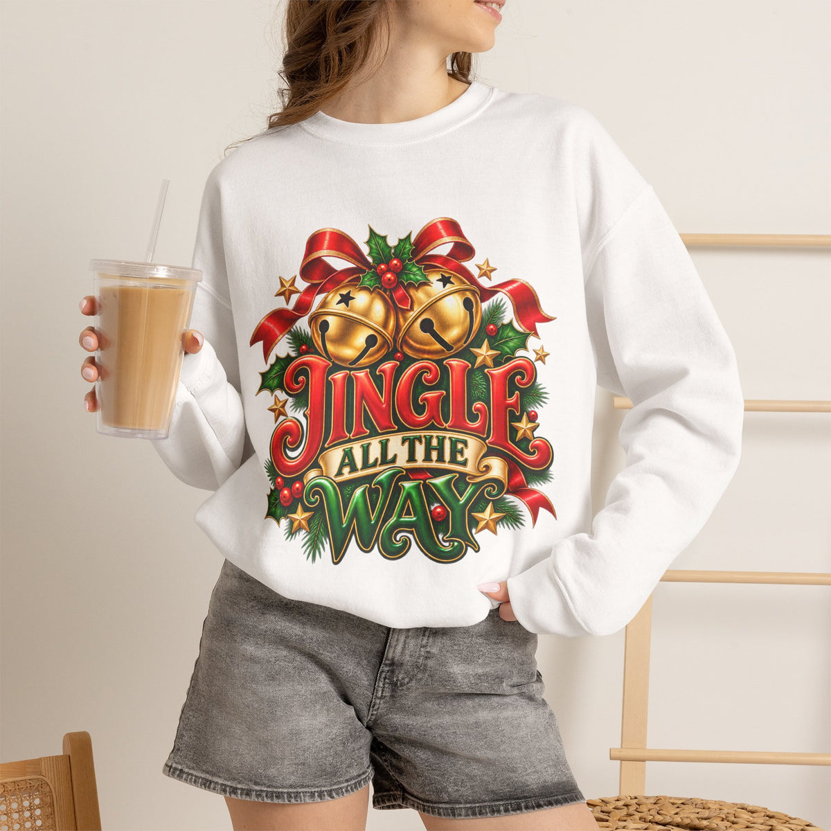 Jingle All the Way Christmas Crewneck Sweatshirt
