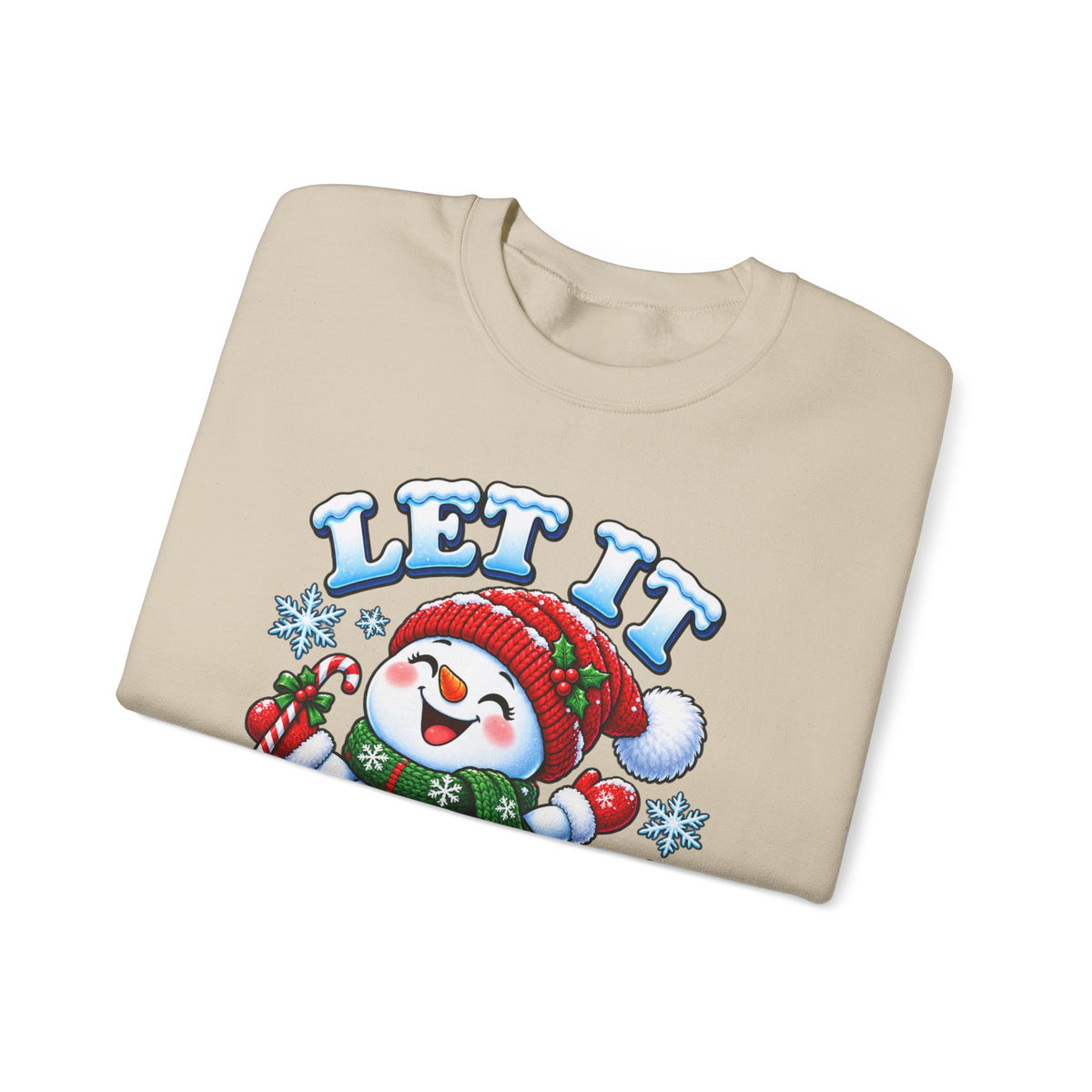 Let It Snow Snowman Christmas Crewneck Sweatshirt