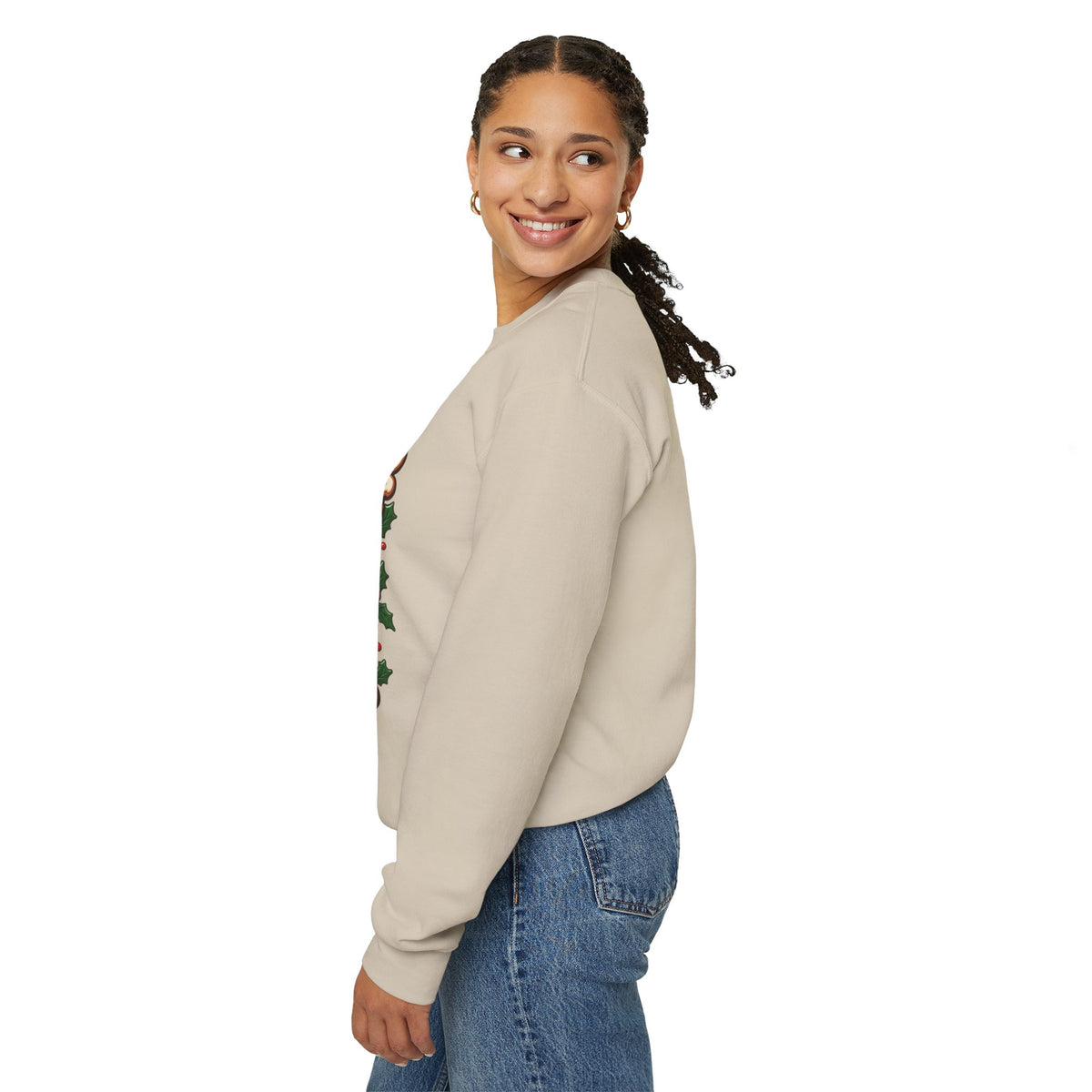 Baking Spirits Bright Christmas Gingerbread Crewneck Sweatshirt