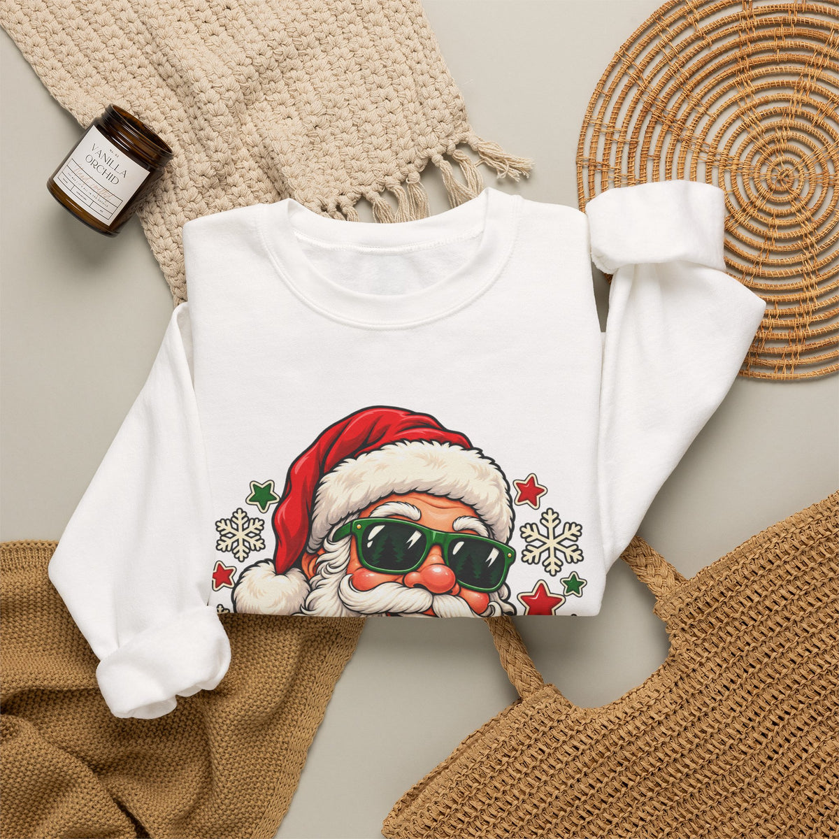 Ho Ho Ho Santa Christmas Crewneck Sweatshirt