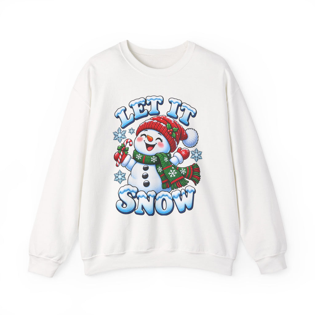 Let It Snow Snowman Christmas Crewneck Sweatshirt