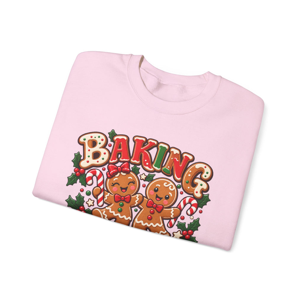 Baking Spirits Bright Christmas Gingerbread Crewneck Sweatshirt